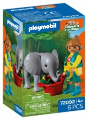 Playmobil Zoo: Słoniątko i opiekun 72092